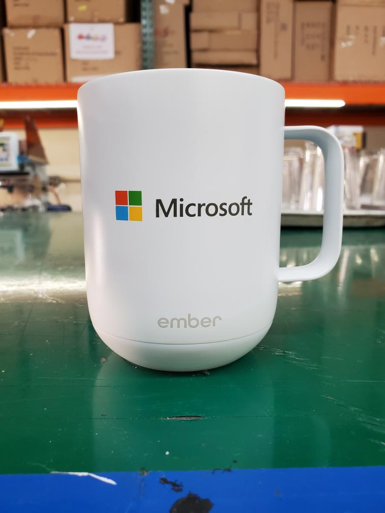 Personalized ember mug with logo