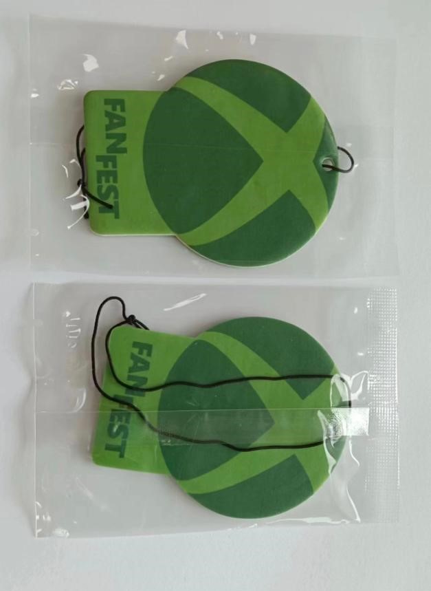 Custom printed air freshener with custom logo and scents 4″ max size customized air deodorizer