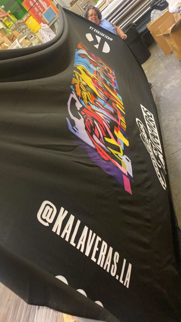 The 8ft Custom Table Cloth, adorned with your company logo in full-color print, expertly produced by Promogator The unrivaled leader in promoting businesses with exceptional branding solutions. Designed to make a lasting impact, t