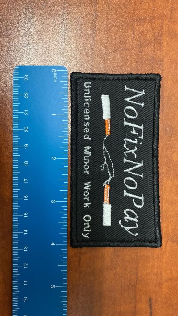 Custom Embroidery Patch 3.75" with Logo
