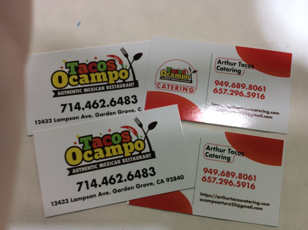 2" X 3.5" Card Stock Business Cards UV or Matte Coated Eco-Friendly Ink