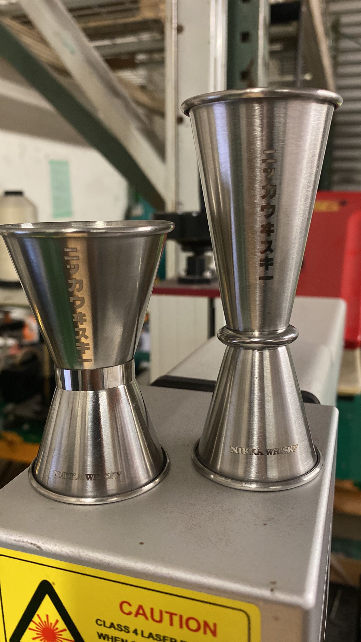 Raise the Bar with Elegance: Our Custom Printed Double Sided Stainless Steel Cocktail Jigger BAR010