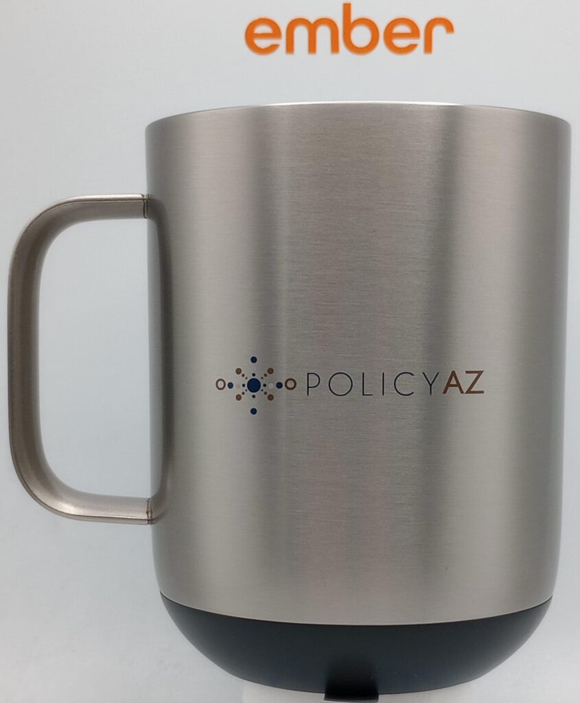 10 oz Ember Mug Metallic Collection custom printed up to 5 colors.
