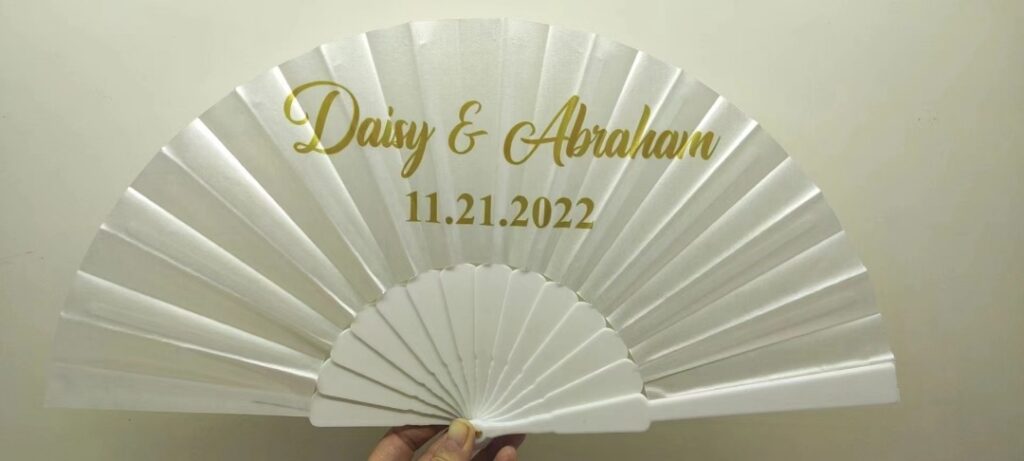 Custom Hand Fans Plastic Full Color with Logo